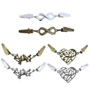 6pcs Metal Buckle Retro Sweater Cardigan Shirt Duck Clip for Clothing Decoration