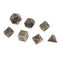 7 Pieces Durable Metal Dices Set - DND Game Polyhedral Solid Metal D&D Dice Set