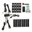 Vehicle Car Interior Atmosphere Light LED USB Remote Ambient Lamp Floor RGB