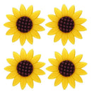 4 Pcs Car Sunflower Accessories Car Air Freshener Sunflower Air Vent Clips