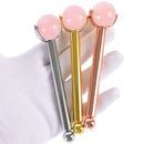 Eye Jade Roller Stainless Steel Natural Quartz Facial Roller Eye Jade Rolle