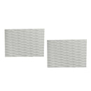 2 Pieces EVA Traction Pads Surf Deck Grip for Surfboard / Kiteboard Grey