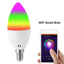E14 Smart WiFiÂ CandleÂ Light Bulb RGBW LED Works with Alexa Google Assistant