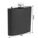 6oz Matte Mini Flagon Outdoor Drinkware Portable Stainless Steel Hip Flask