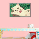 5D DIY Diamond Painting Cute Cat Cross Stitch Embroidery Rhinestones Mosaic