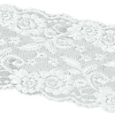 5yds 15cm White Stretch Lace Trim Fabric for Craft/Dress&Headband Decor