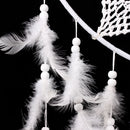 Large Size White Handmade Dream Catcher With Feathers Wall Hanging Ornament  NEW