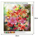 Flowers 5D Round Diamond Painting DIY Craft Needlework Cross Stitch Set