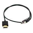 HDMI Male to Male Plug Adapter with USB 2.0 Connector Power Charger Cable