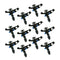 12Pcs 1/2 inch Heavy Duty Plastic Impact Head Sprinkler 25-360 Degree - DN15