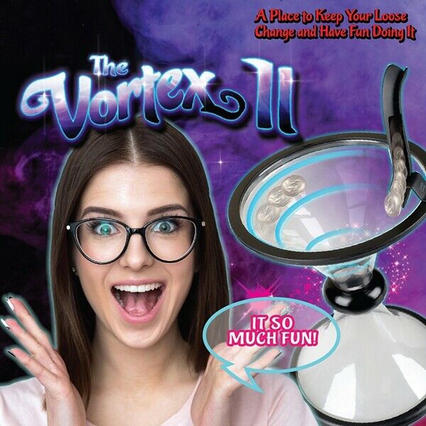 Creative Transparent Vortex Piggy Bank Gravity Circling Saving Box Vortex B Q2G4