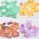 1 Set 12 Mix Color Crushed Shell Fragment for False Acrylic UV Gel Tip Nail G9V8