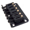 Hardtail Guitar Bridge Body Through for 6 String Electric Parts Black