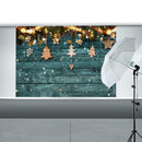 Christmas Wooden Board Background Cloth Photography Backdrop Photo Decor