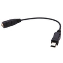 Mini USB Male to 3.5mm Jack Female Audio Cable Mic Adapter Headphone Earphon Kw