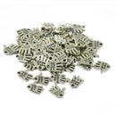 100x Alloy Hand Made Charms Pendant Finding Jewelry Making Accessories 12mm