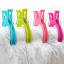 4 x Large HQ Assorted Beach Towel Pegs - Secure Sun Lounger Deluxe Edition  Y6U8
