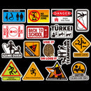 50X Funny Creative Slogan Danger Warning Stickers Keep Out No Smoking For Car