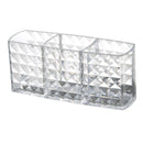 3 Divider Acrylic Cosmetics Brushes Storage Brushes Lipstick Makeup Holder
