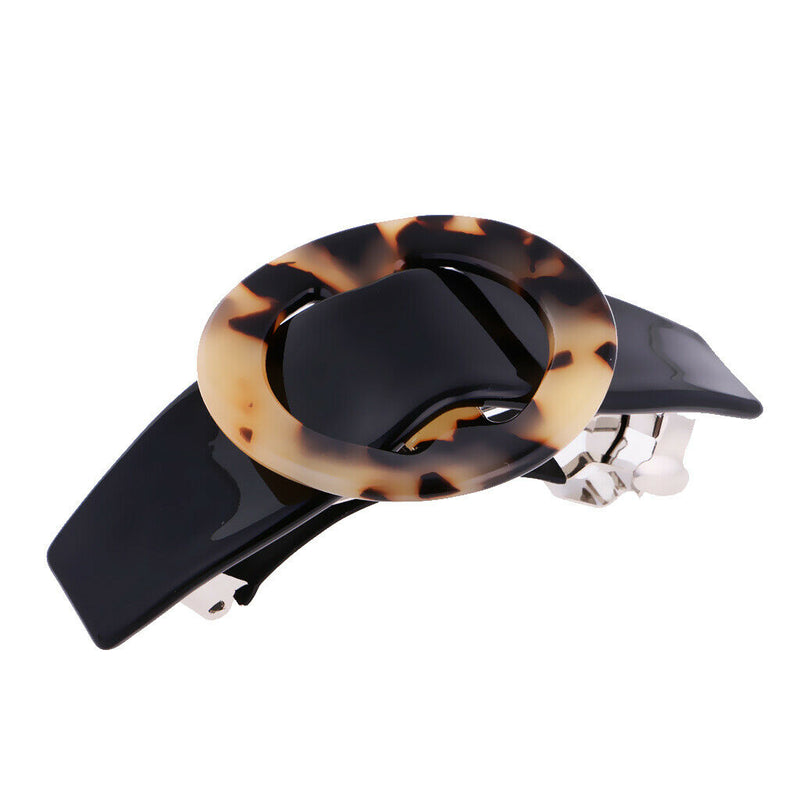 Women Girls Spring Fastening Barrette Clip Ponytail Holder Hair Accessory