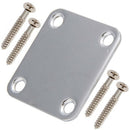 1 Set Electric Guitar Neck Plate with Screws for Strat Tele Guitar Precisio