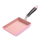 Japanese Aluminum Non-Stick Fry Pan Tamagoyaki Omelette Cookware 5"x7" Pink