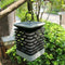 Waterproof LED Solar Lamp Flickering Smokeless Flameless Candle Flame Lamp A#S