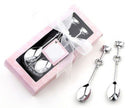 Special 1 Pair Heart Tea Coffee Drinking Spoon Teaspoon Wedding Party JR