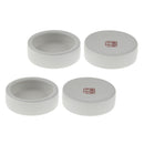 4Pcs Ceramics Reptile Rock Food and Water Dish (White 6.7x2cm)