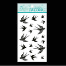 2pcs Swallow Bird Flash Removable Waterproof Temporary Tattoo Stickers Body `US
