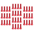 40 Pieces Aluminum Alloy Cycling Water Bottle Cage Holder Bolts Screws Accs