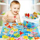 Wooden Magnetic Fishing Pole Game for Toddler Boys Girls Age 2+