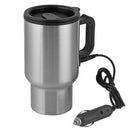 Stainless Steel Car Mug Auto Travel Heating Cup Heated 12V 500ml Coffee Warm Tea