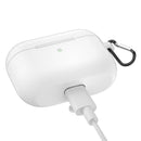 Silicone Bluetooth Headset Box Protector Cover Container w/Hook for Airpods Pro