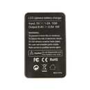EN-EL15 Battery and Smart LCD Display USB Charger for Nikon D750 D7200 D7000