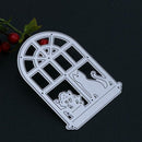 Cat Window Cutting Die DIY Metal Stencil Scrapbooking Embossing Craft Decor