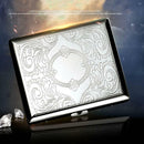 Stainless Steel Cigarette Case Fashion Yn613 Embossed Metal Cigarette Case~