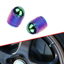 4x Aluminum Bullet Style Tire Rim Valve Wheel Air Port Cover Stem Cap Accessory