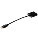 Black HDMI Input To VGA Adapter Converter For PC Laptop