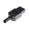 Black 3pin Socket 10A /250V IEC 320 C13 Female Plug Rewirable Power Connector JR