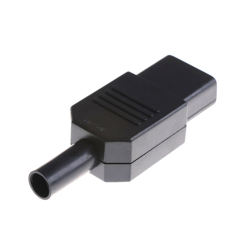 Black 3pin Socket 10A /250V IEC 320 C13 Female Plug Rewirable Power Connector JR