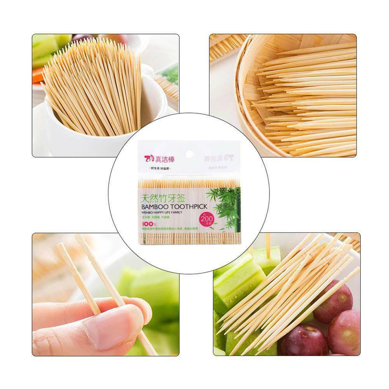 Flat Wood Toothpicks Approx 200 Toothpick Woodsticks Portia Decoration-65cm