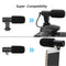 Vlogging Video Camera Microphone Condensor Directional Mic Smartphone Mic