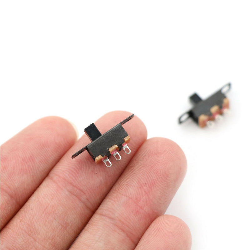 50pcs SS12F15 Toggle Switch 3 Pins Slide Switch Handle Length 4mm J3