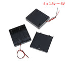 4 x AA 6V battery holder connector storage case box on/off switch with leadwirOZ
