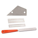 Stainless Steel Guitar Fret File+Fret Rocker Level+Fingerboard Protector Gu O2K2