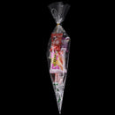50pcs clear cone shape cellophane bags candy sugar popcorn flower gift bags  OZ