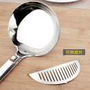 1X(2 Pack 304 Stainless Steel Spoon Hot Pot Spoon Dual-Use Large Colander L