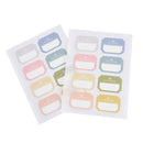 6sheets/Pack self adhesive sticky label writable name stickers Blank label BarBX