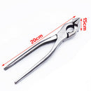Bent Handle Multifunctional Steel Plier Flat Nose Leather Edge Adjustment Bag